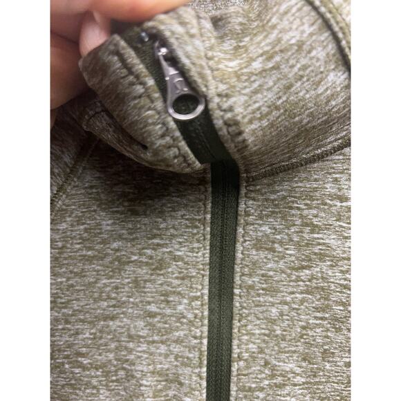 Lululemon Rush Hour 1/2 Zip Sweatshirt with Thumbholes Size 4 Color Olive Green - Picture 5 of 8